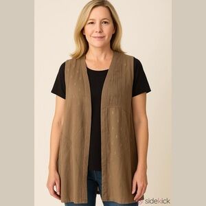 Casual Corner Duster Tunic Vest
